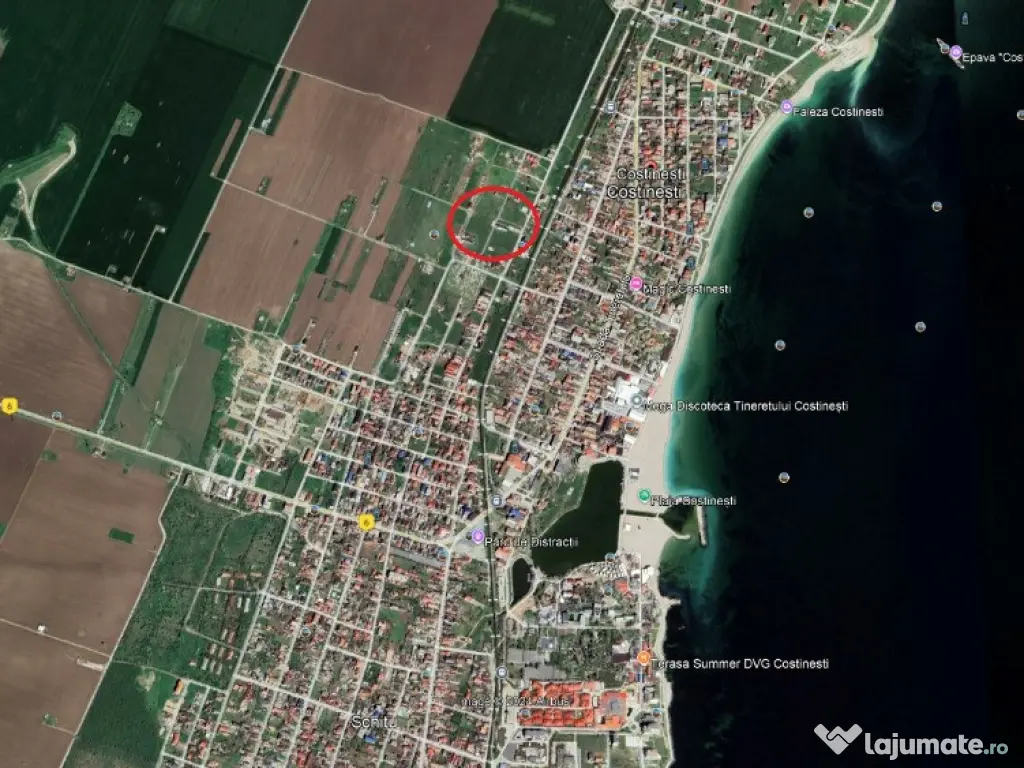 Vanzari terenuri in Costinesti zona gara 