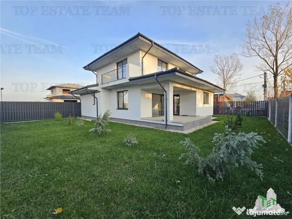 Vila lux 4 camere (dormitor parter) in Domnesti