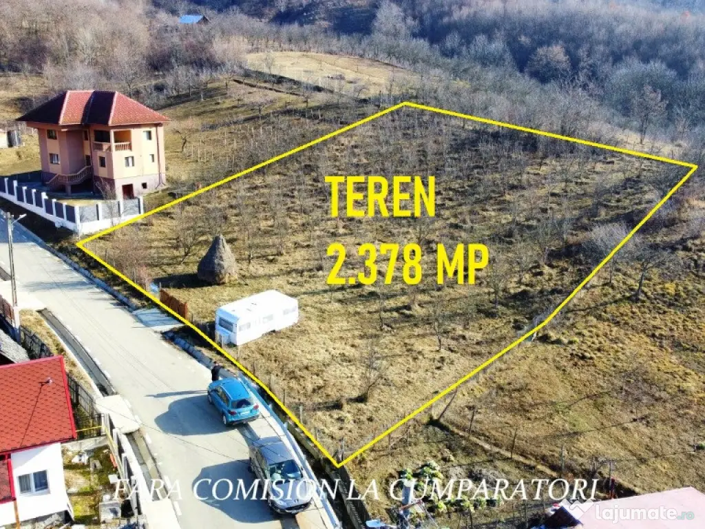 CALIMANESTI, TEREN 2378 MP, TOATE UTILITATILE 