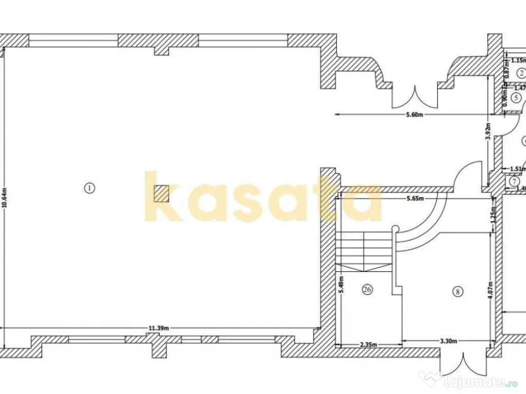 Showroom /Spațiu de birouri de închiriat 