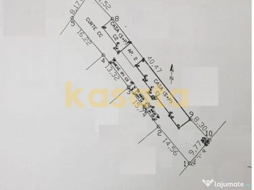 Teren de vanzare 582 Mp. - Zona Ion Mihalache/Piata 1 Mai 