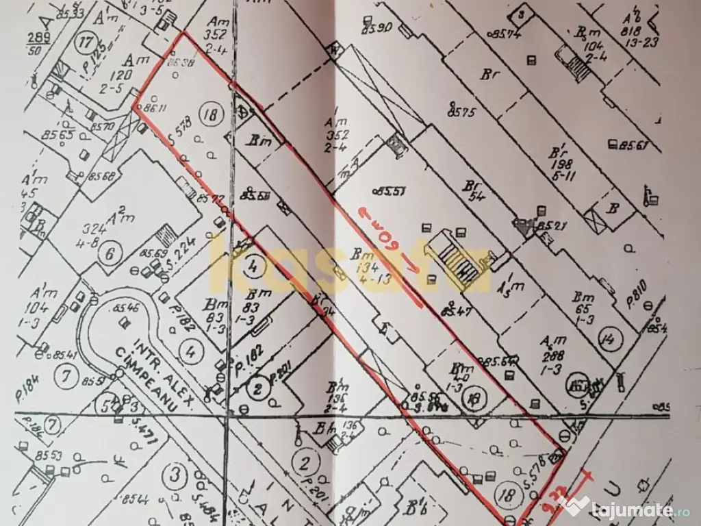 Teren de vanzare 582 Mp. - Zona Ion Mihalache/Piata 1 Mai 