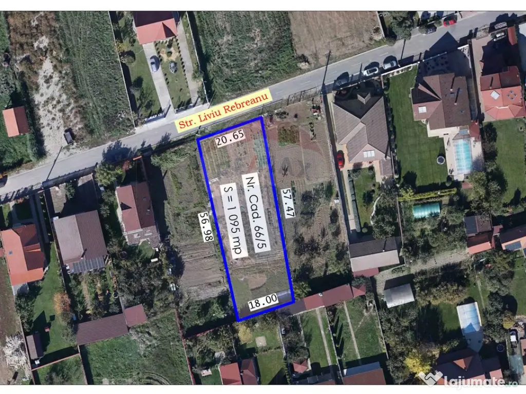 Teren 1,095mp Sânmartin, Beverly Hills / Strada Liviu Re... 