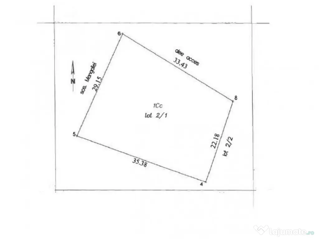 Teren cu autorizatie de constructie 