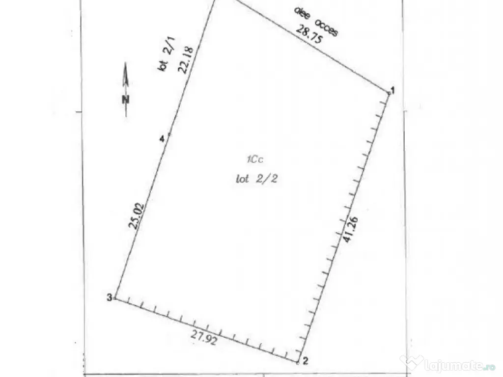 Teren cu autorizatie de constructie 