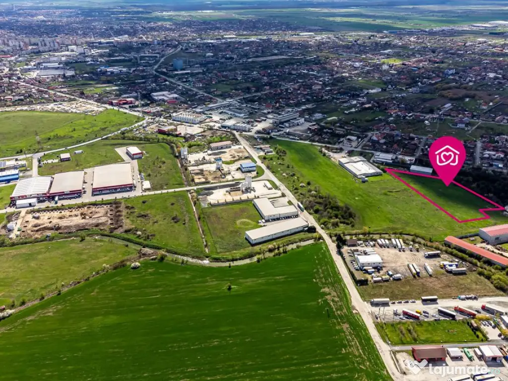 Teren cu PUZ in Arad, servicii, industrie, depozitare 8.3... 