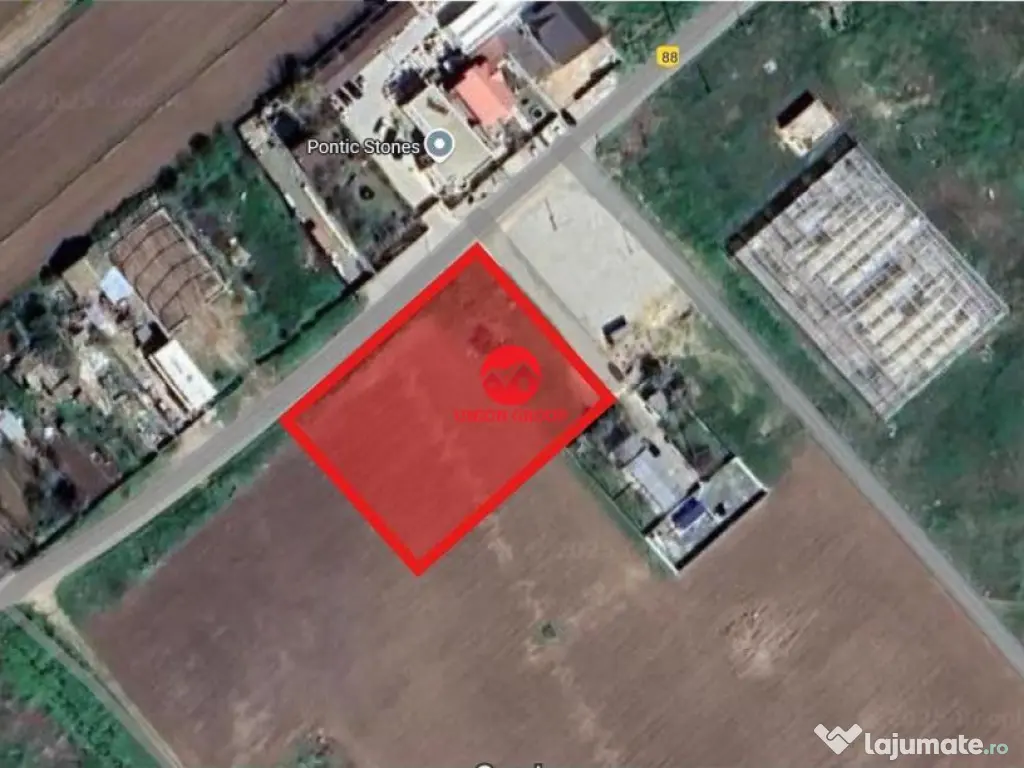 Teren intravilan 3000mp, deschidere 60ml, varianta Ovidu 