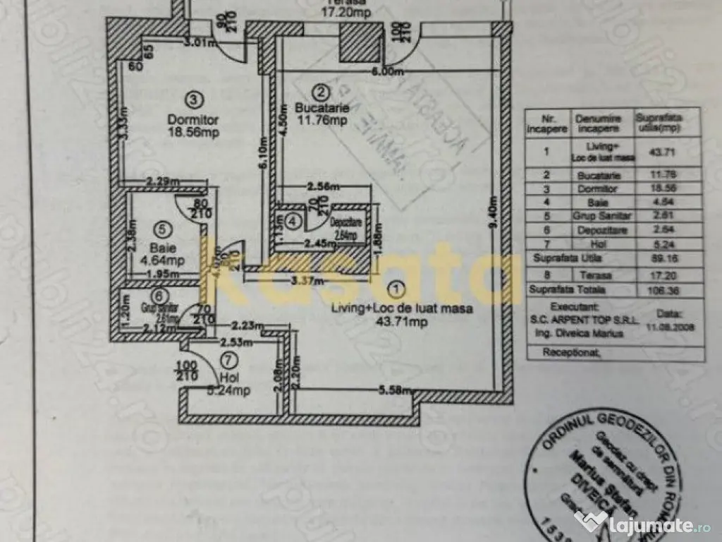 2 camere I 89 mp utili I 17 mp terasa I mobilat si utilat... 