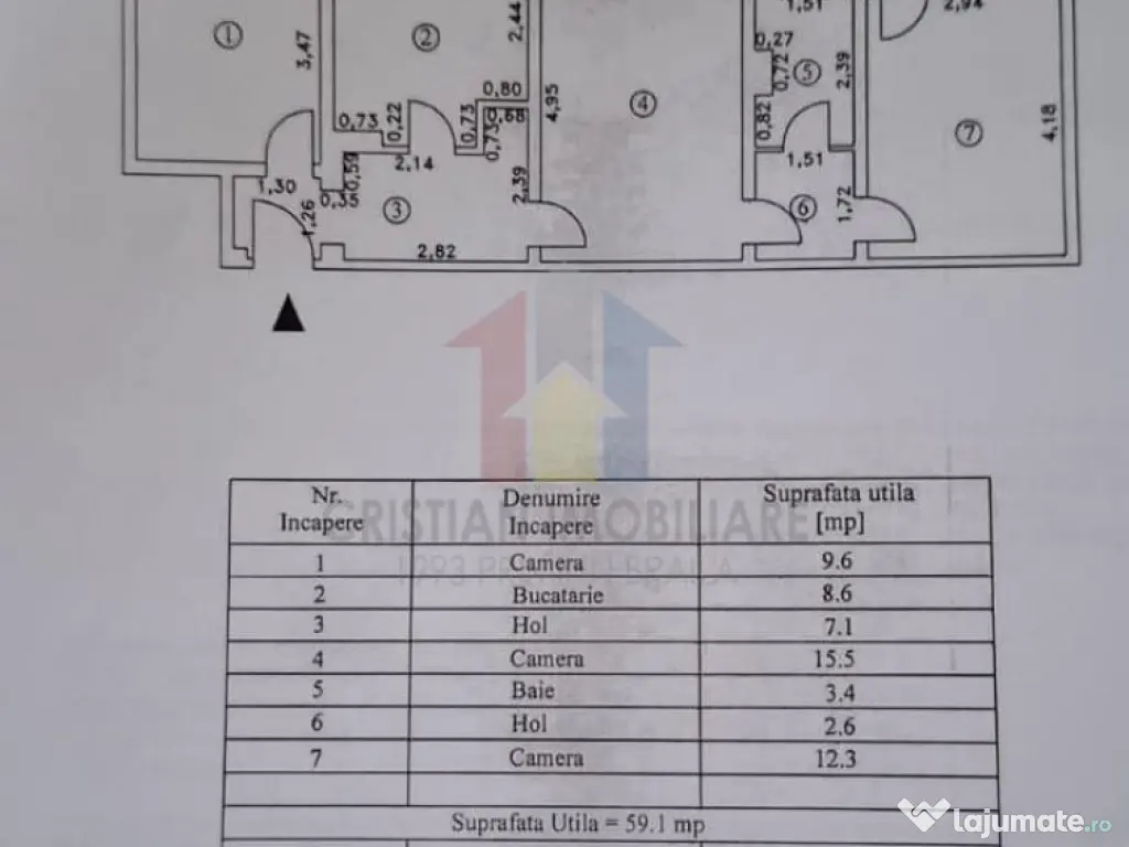 Ap 3 camere, ETAJ 3 conf I semid, Hipodrom 
