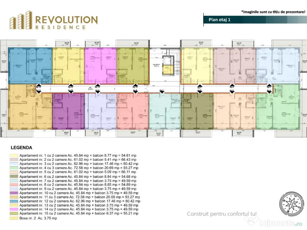 COMISION 0% - Apartamente 2 si 3 camere - Margeanului 1B-A1, Baia Mare 
