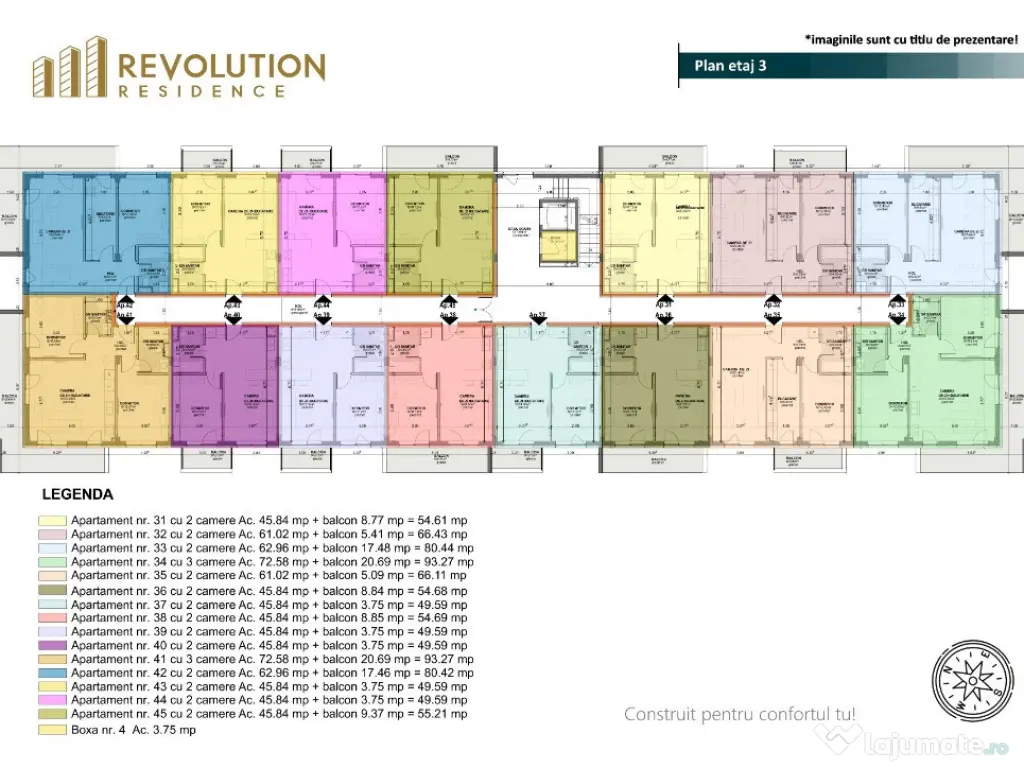 COMISION 0% - Apartamente 2 si 3 camere - Margeanului 1B-A1, Baia Mare 