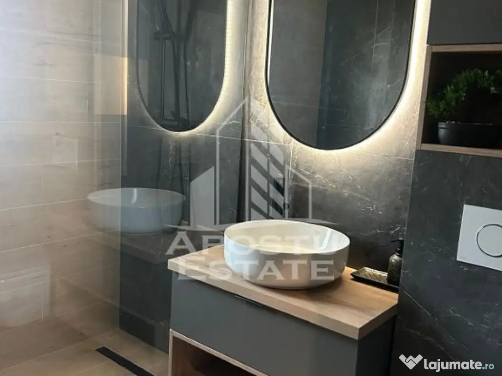 Apartament cu o camera, prima inchiriere, mobilat lux