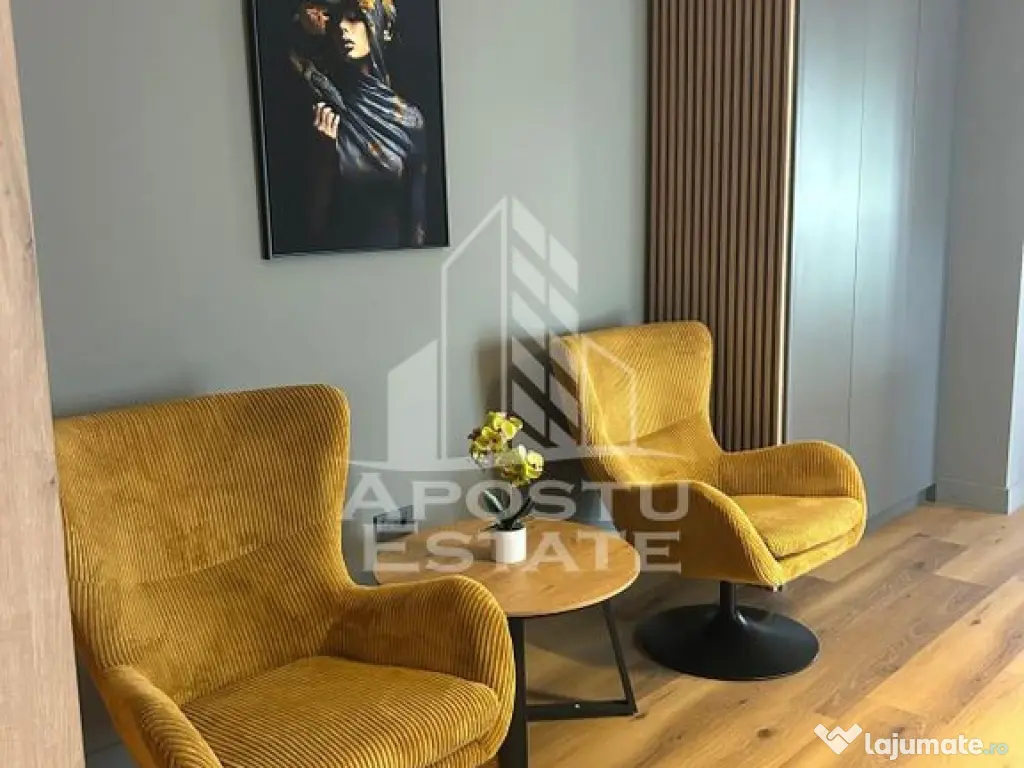 Apartament cu o camera, prima inchiriere, mobilat lux