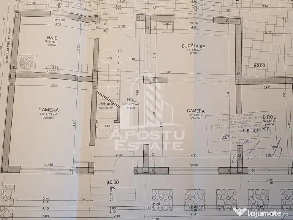 Casa individuala , 4 camere,2 bai, garaj, acces auto, 575...