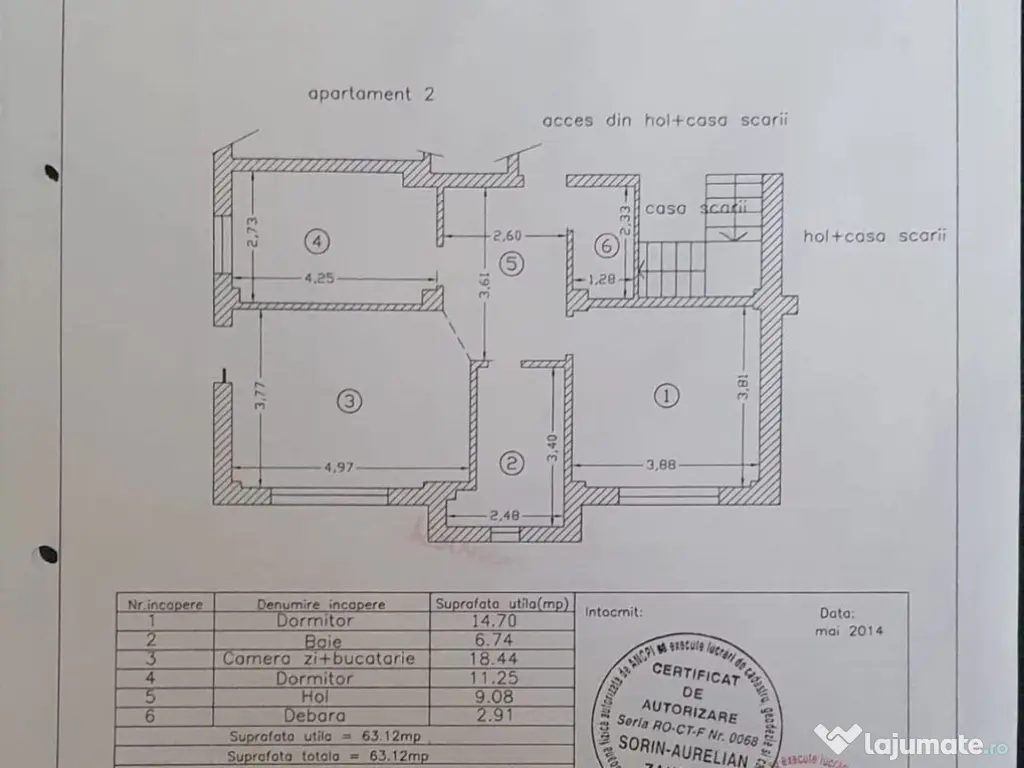 Apartament 3 camere Tomis Plus