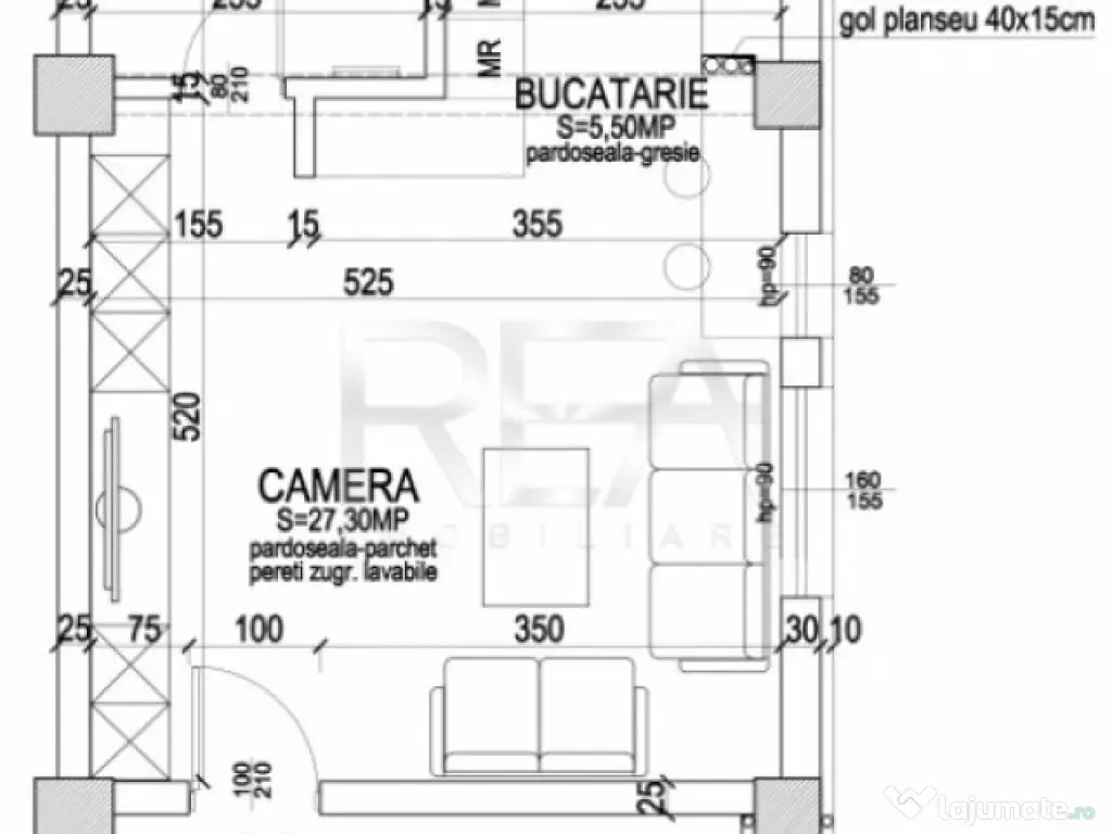 UP Boutique - Pipera Voluntari - GARSONIERA finisaje LUX 