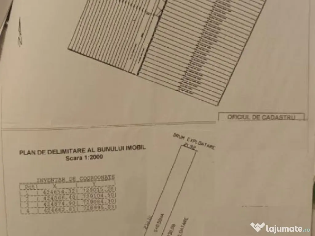 Teren intravilan de constructii Centura St - 5000 mp cu 22m
