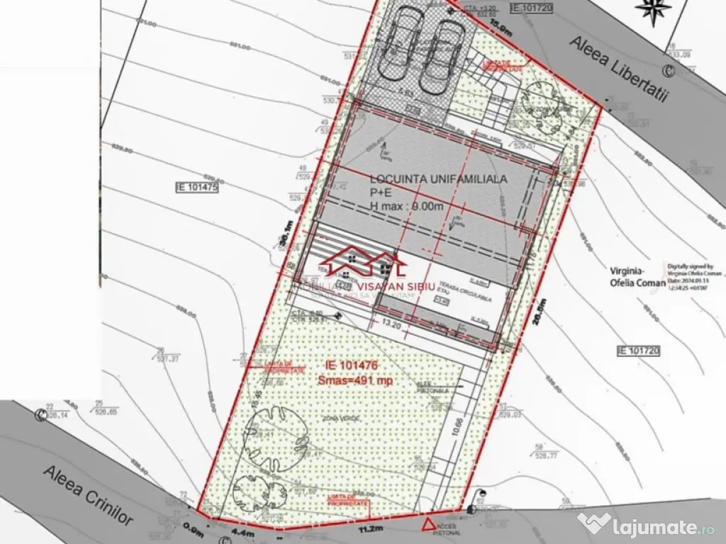Teren cu aut.construire,Sura Mare,langa Sibiu,comision 0 