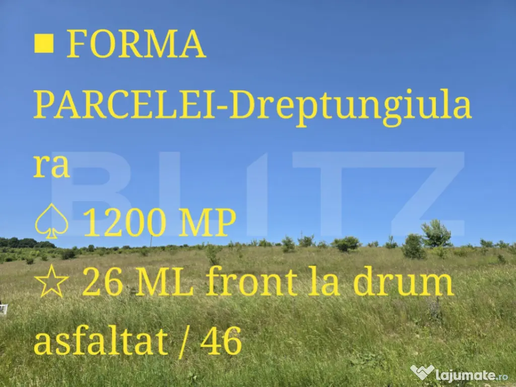 Teren intravilan construibil in Salicea