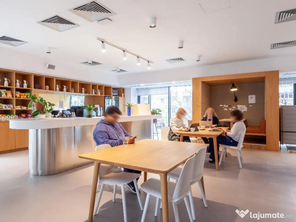 Spațiu de birou frumos proiectat pentru 2 persoane în Spaces Unirii