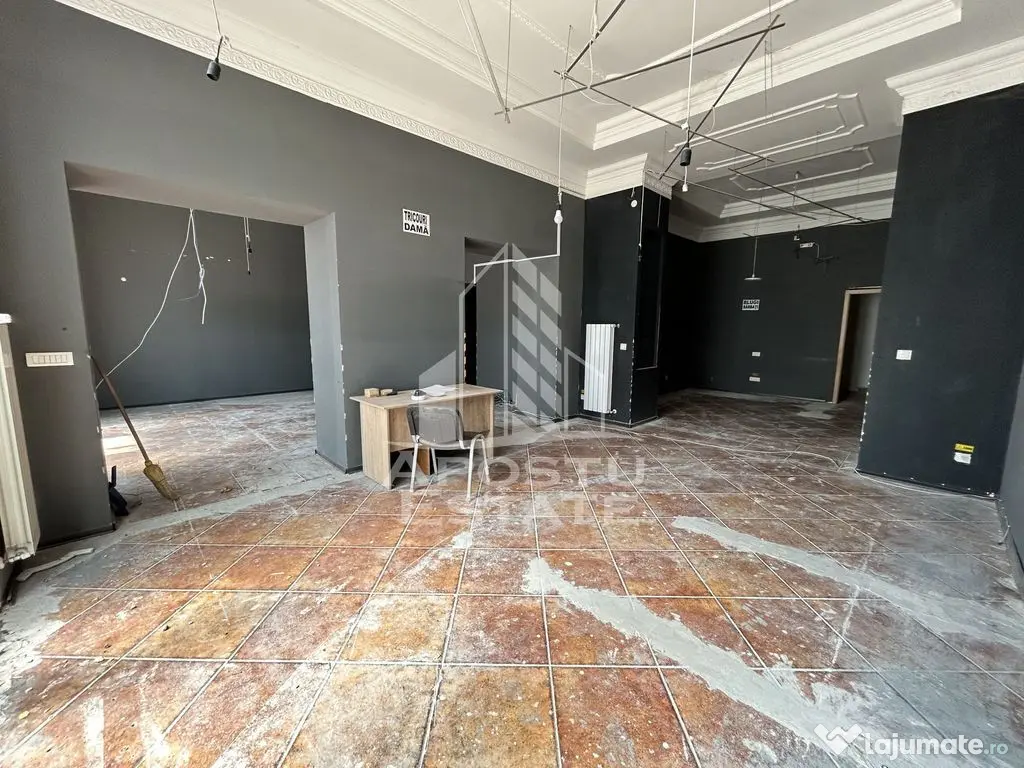 Spatiu comercial 100 mp, vitrina, trafic pietonal, zona M...