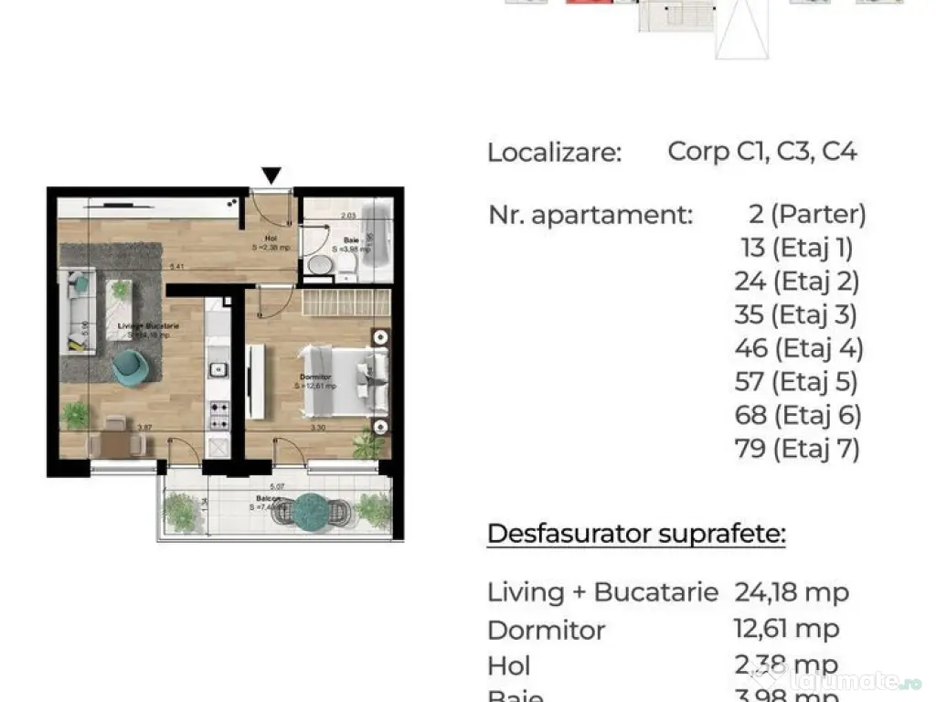 2cam studio, 8 minute metrou Berceni