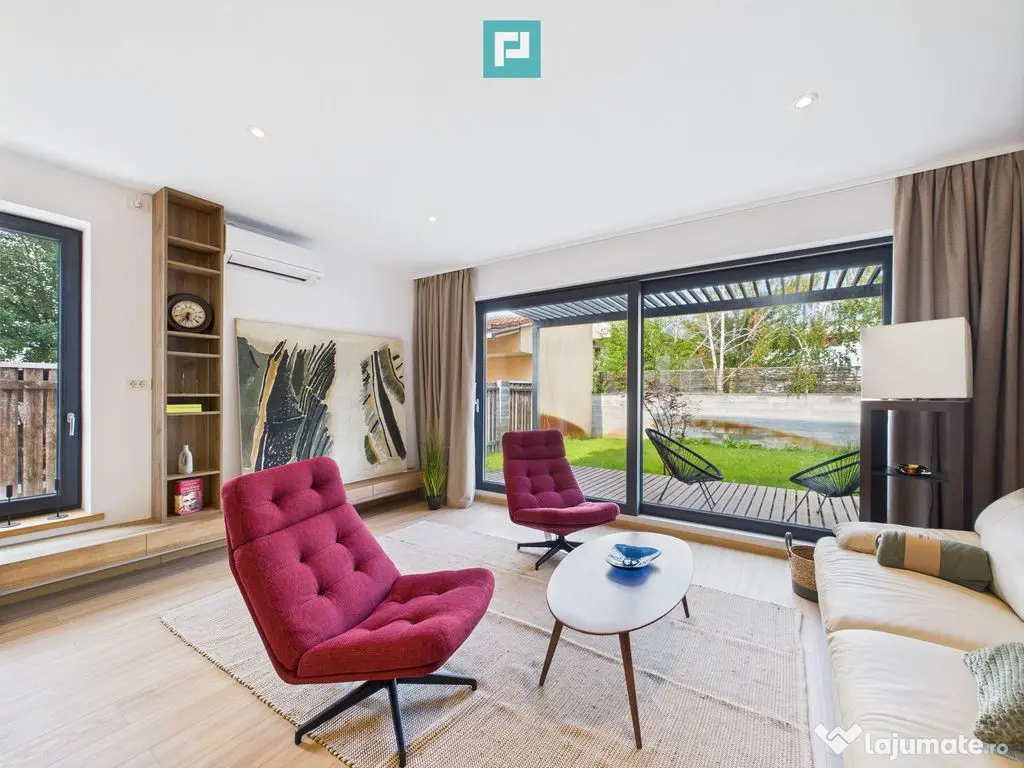 Casă modernă și elegantă, mobilată și utilată