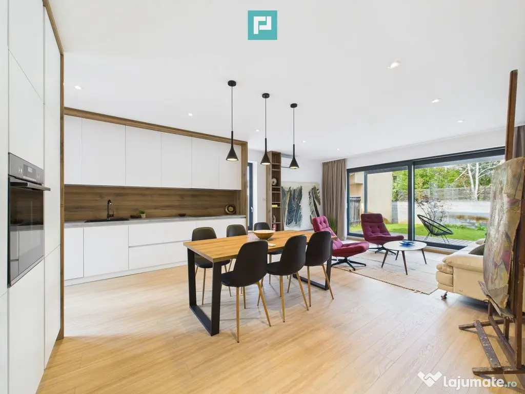 Casă modernă și elegantă, mobilată și utilată