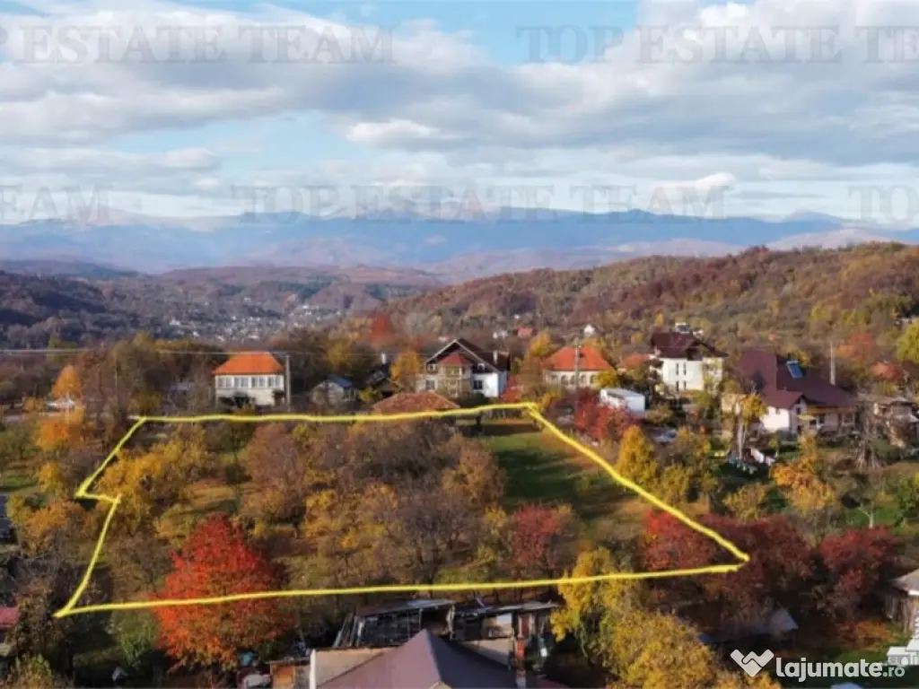 Teren intravilan Campulung – 2.957 mp cu livada, anexa ...