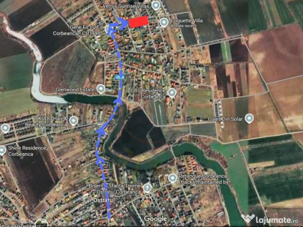 Teren pentru constructie casa în Ostratu-Corbeanca, utilit 