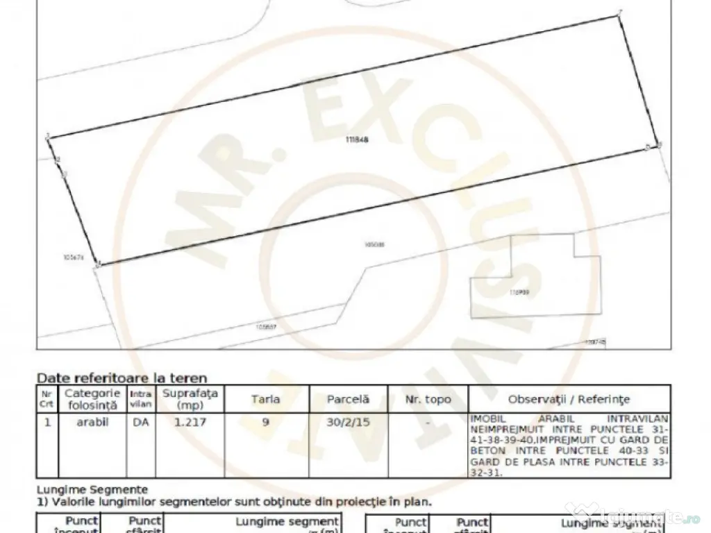 Teren pentru constructie casa în Ostratu-Corbeanca, utilit 