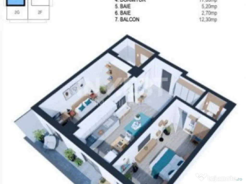 APARTAMENT 3 CAMERE , NICOLINA , DECOMANDAT , ETAJ INTERMEDI 