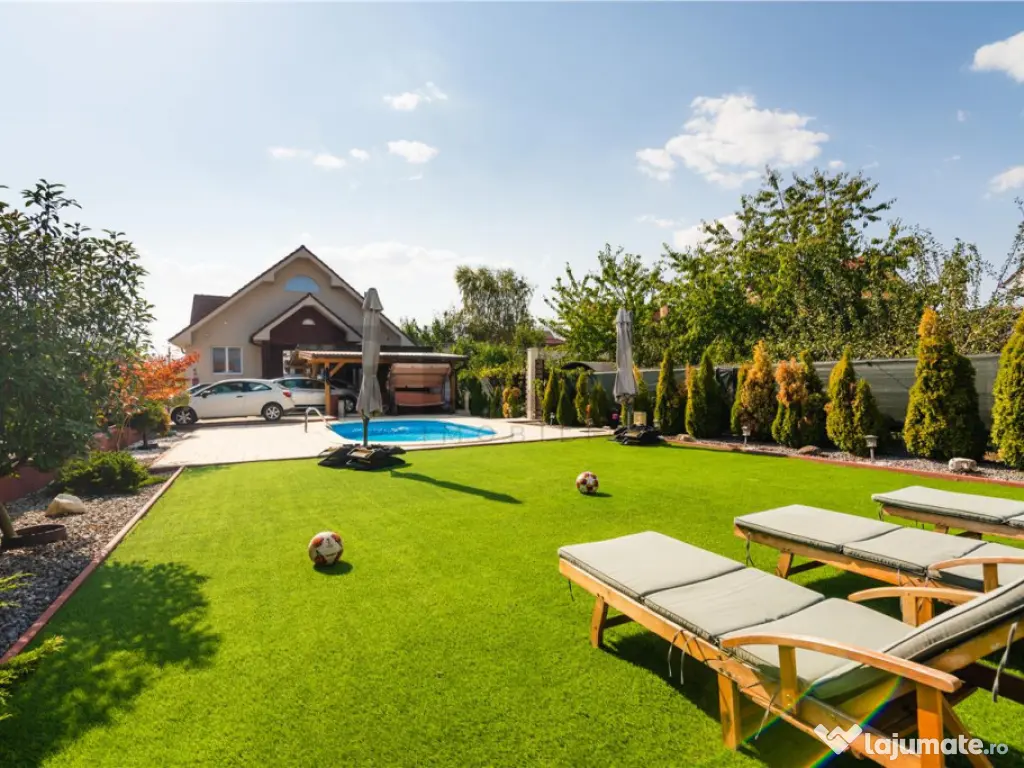 RECO Casa 3 dormitoare, piscina, strada privata, Sanmartin 