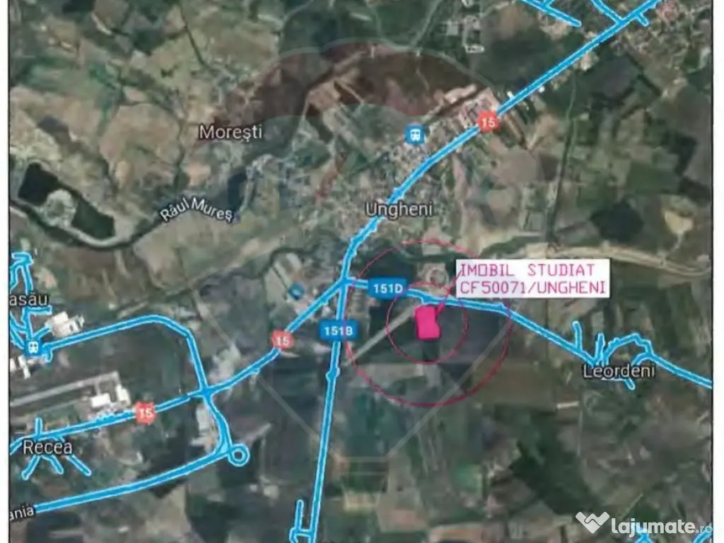 Terenuri Investitie 43485 mp Ungheni-Mures / Autostrada 