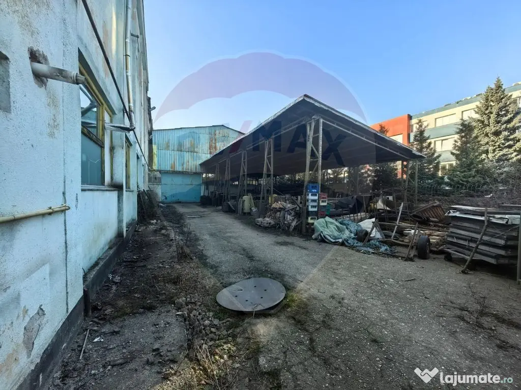 Hala industriala 550mp + 450 mp curte de închiriat 