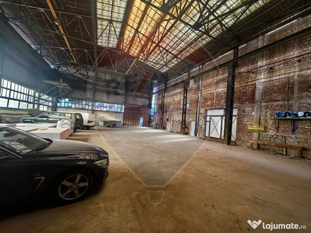 Hala industriala 550mp + 450 mp curte de închiriat 