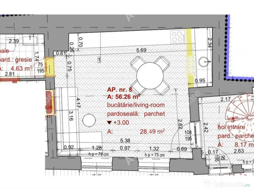 Apartament la cheie cu 2 camere constructie noua zona Centra