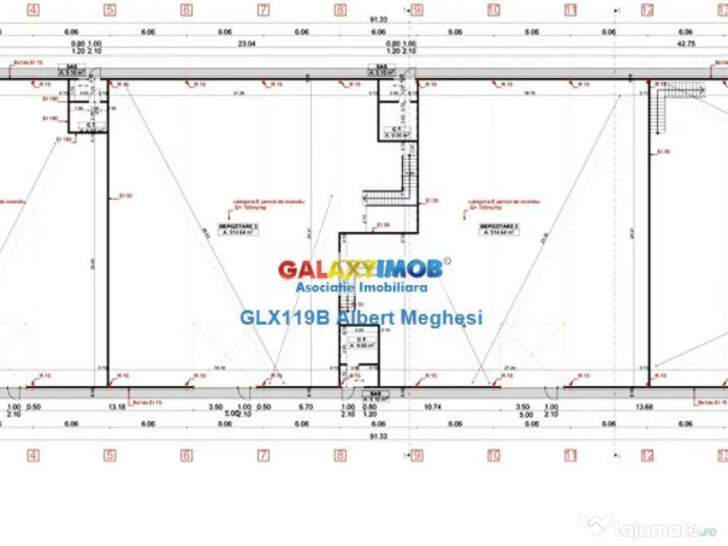 Hala 2431 mp deschidere DN3 centura A0 