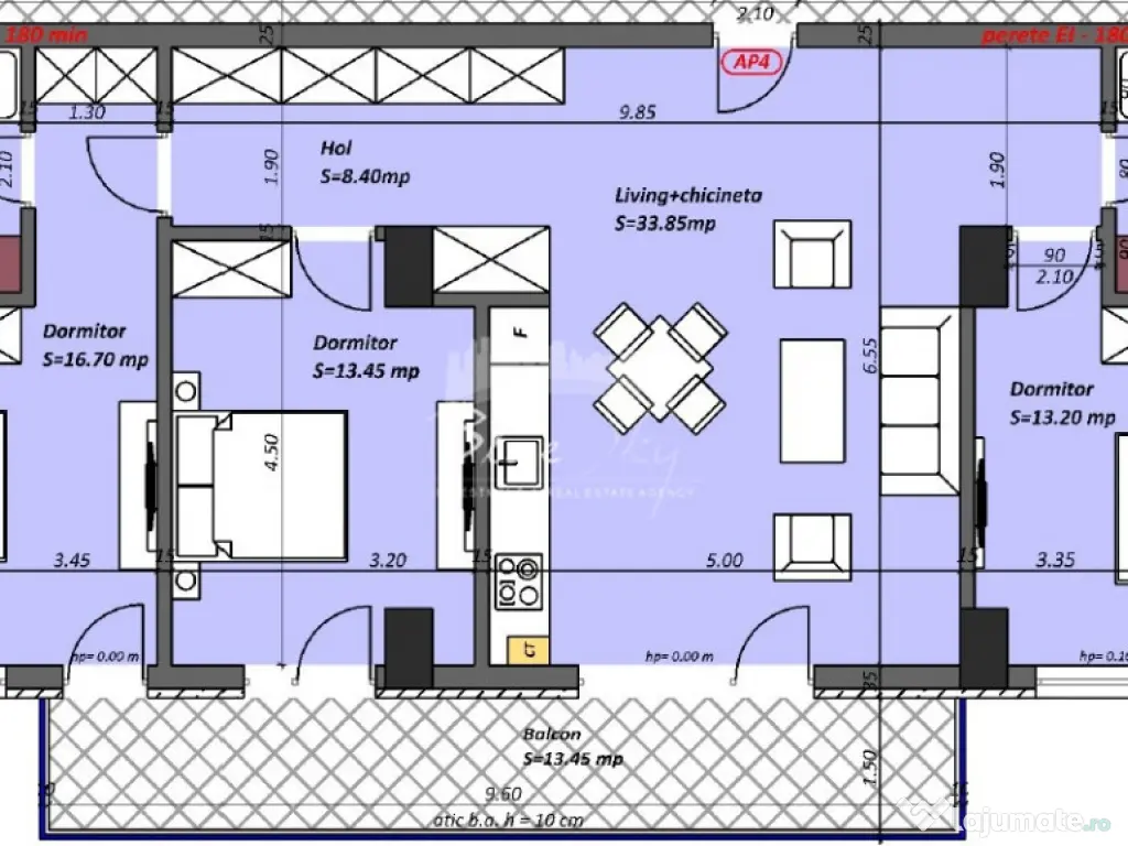 Apartament 4 camere situat in Tomis Plus- Madrid 48