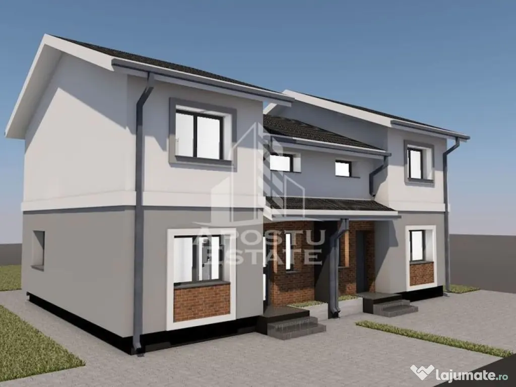 Jumatate de duplex,4 camere si 2 bai,Giarmata la stadiul ... 