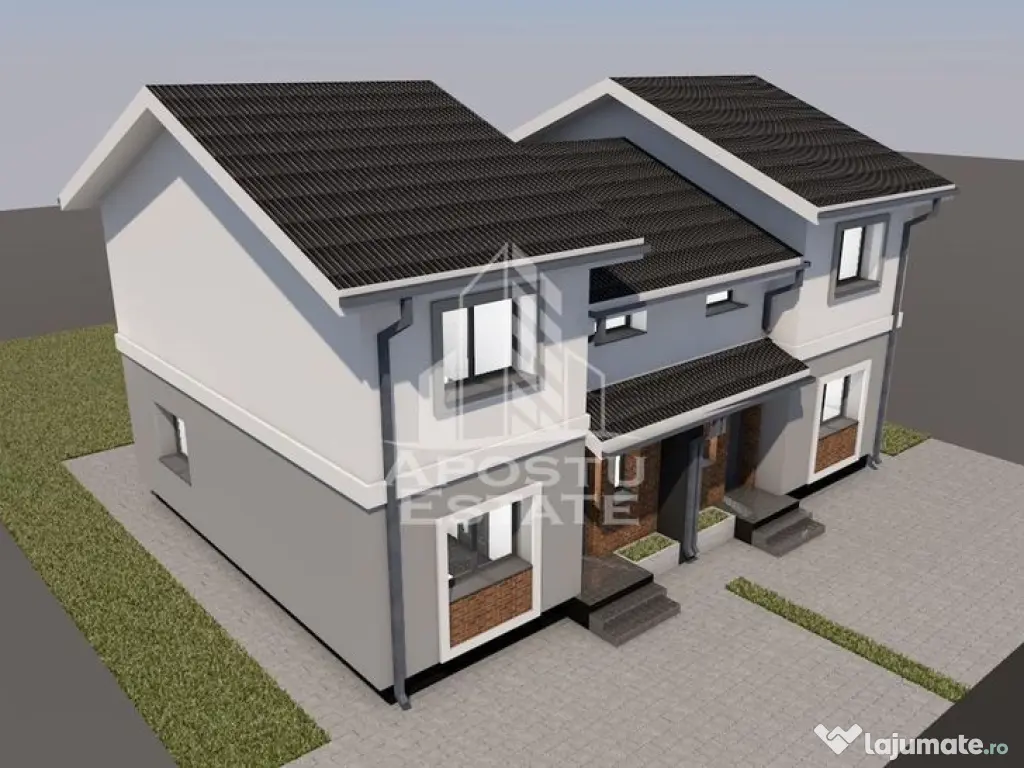 Jumatate de duplex,4 camere si 2 bai,Giarmata la stadiul ... 