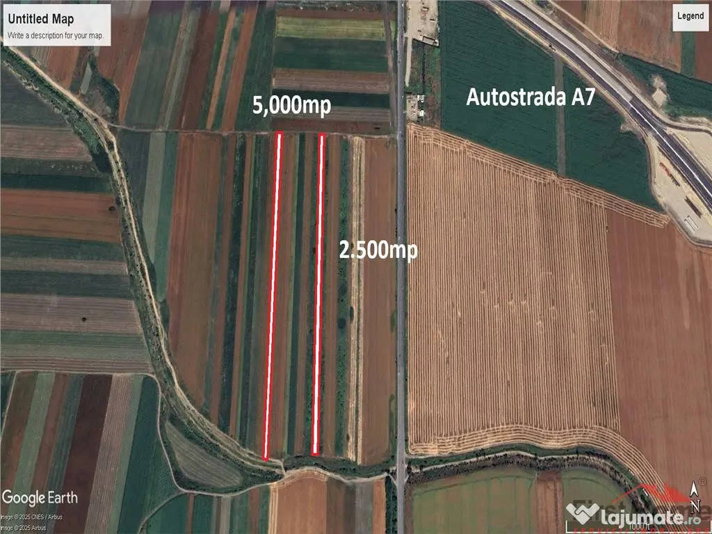 De 3 loturi teren Extravilan in Garoafa total 8664mp 
