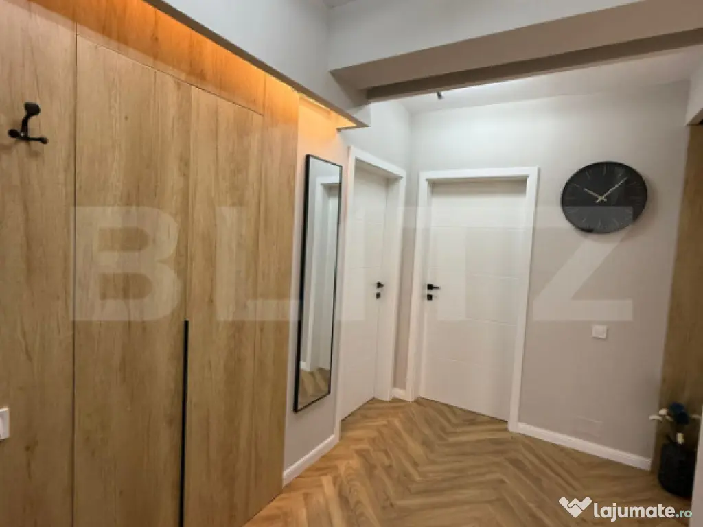 Apartament mobilat si utilat, totul nou, parcare subterana, 