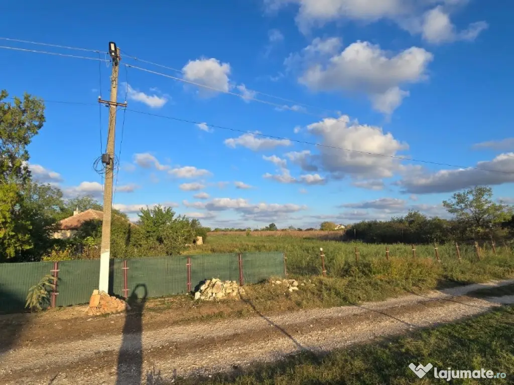 Teren Intravilan 4000 mp Potarnichea comuna Topraisar,utilitati langa