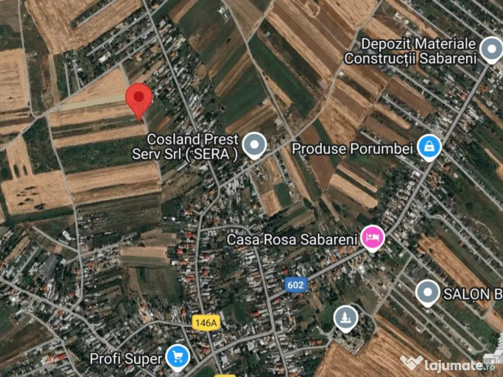 SUPER-PRET Teren 5000mp langa case in Sabareni