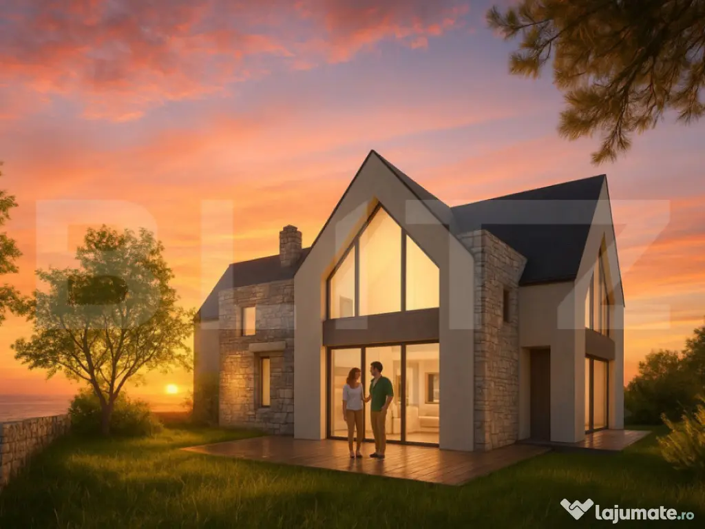 Vila 4 din proiectul SUNRISE RESIDENCE de langa padurea Fage