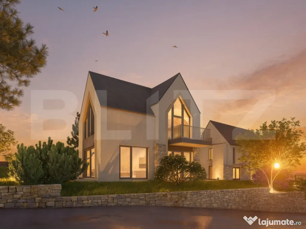 Vila 4 din proiectul SUNRISE RESIDENCE de langa padurea Fage