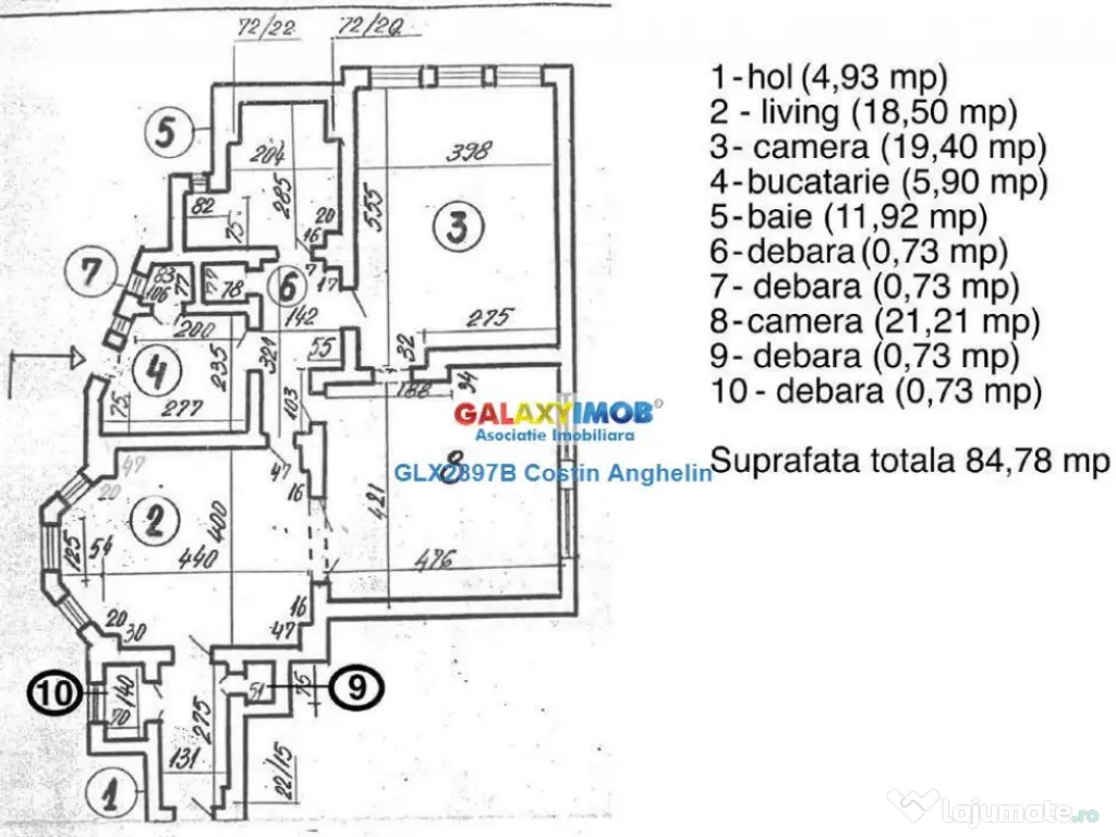 Spatiu Birou 3 Camere - Piata Romana / Dacia 