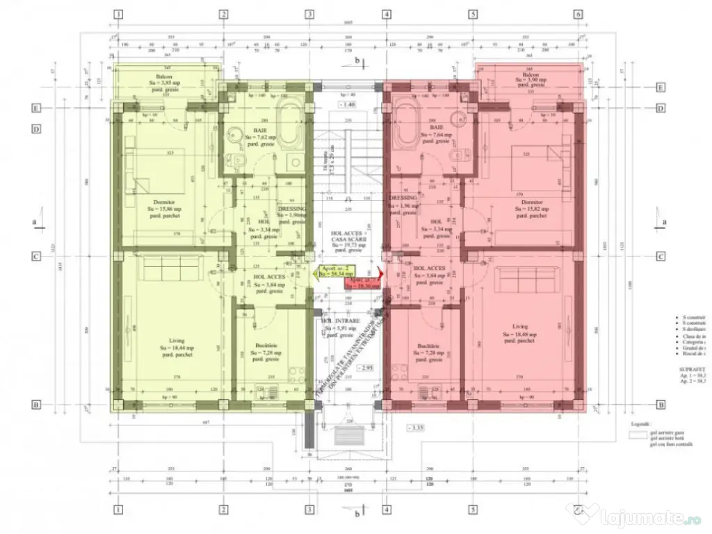 Apartamente cu 2 camere noi & finalizate de vânzare în zon