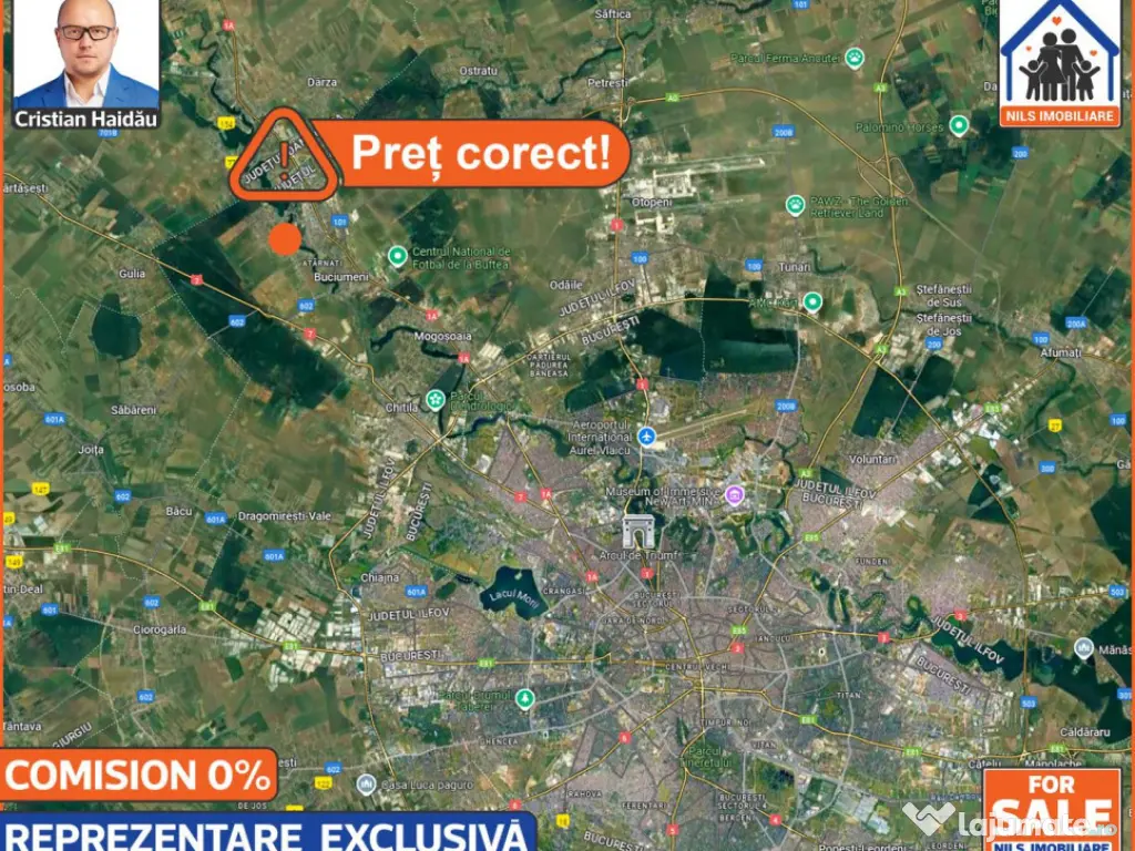 Teren intravilan | 3573mp | Toate utilitatile! | Buftea IF 